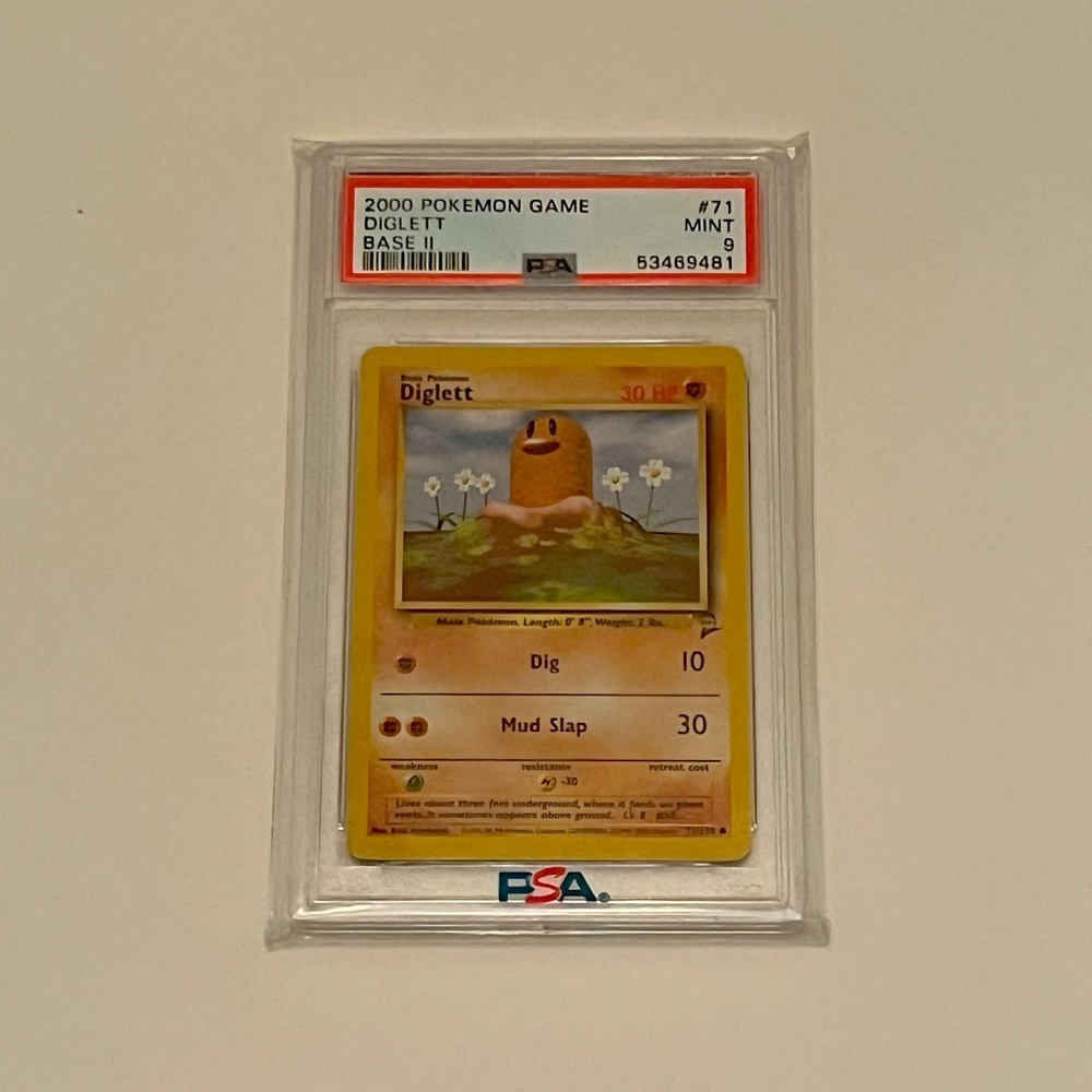 2000 Pokémon Base Set 2 PSA 9 Diglett